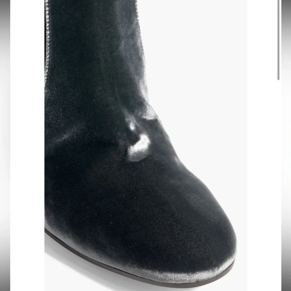 Gianvito Rossi Anthracite Velvet Knee Boots 36 NWT